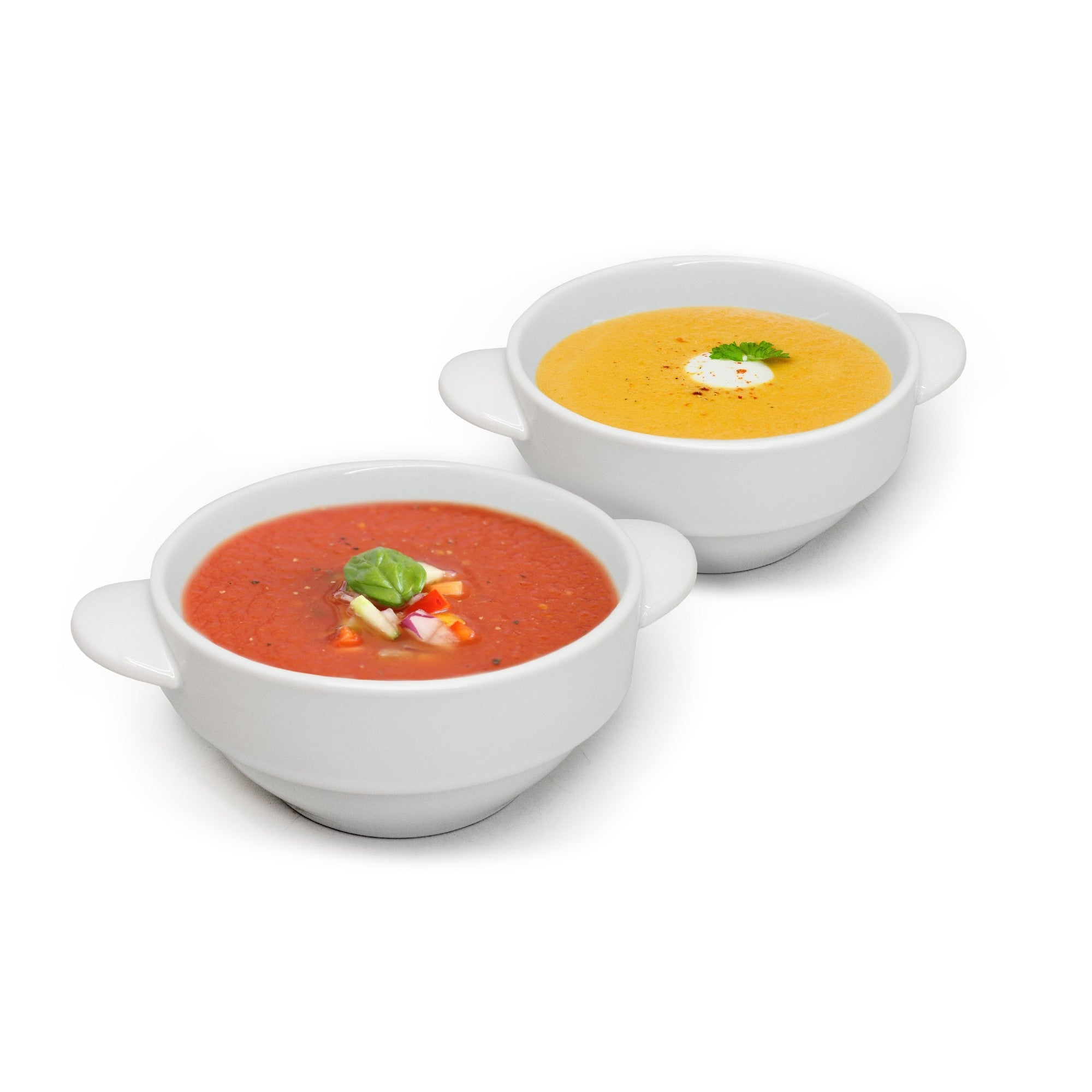 Cuenco de Porcelana para Sopa con Asas