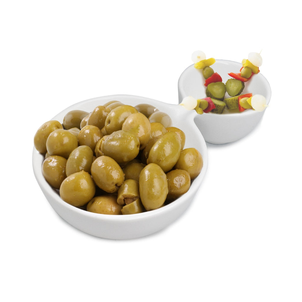 Cuenco Doble de Porcelana para Aperitivos