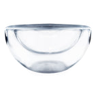 Double wall glass bowl for desserts and ice cream