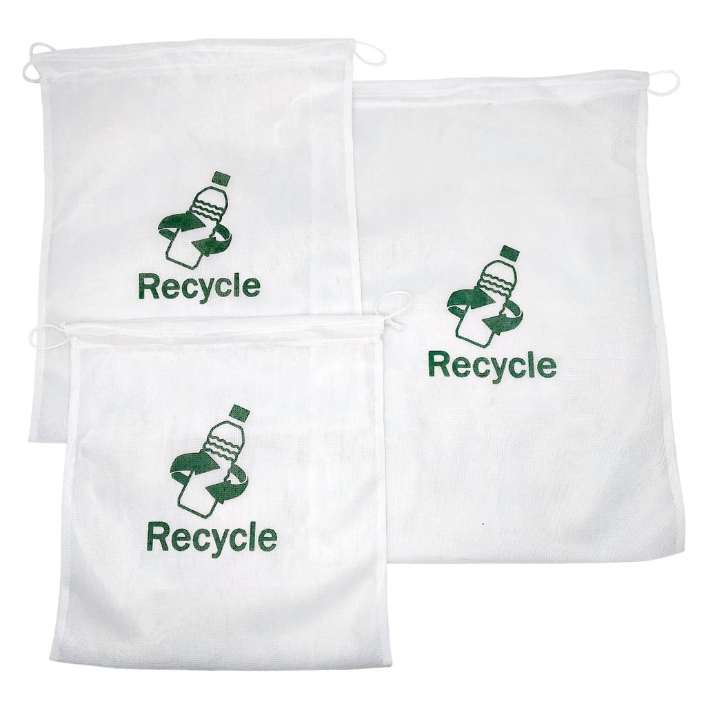 Conjunto de Sacos em Malha 100% Plástico Reciclado
