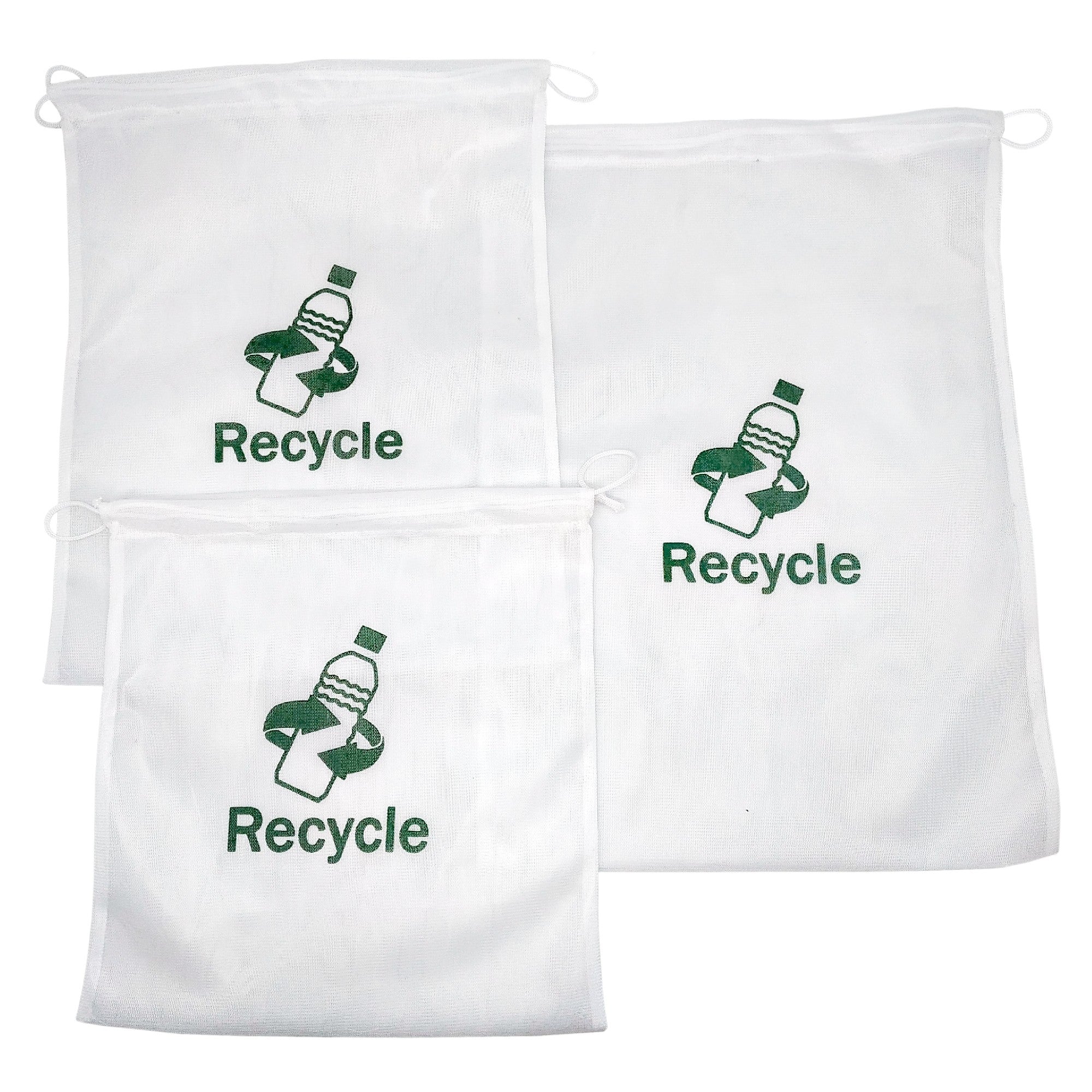 Conjunto de Sacos em Malha 100% Plástico Reciclado