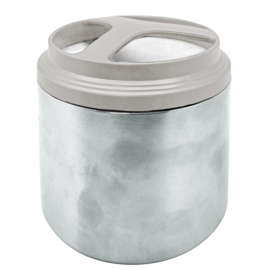 Garrafa térmica para alimentos em aço inoxidável, 1L ou 1,5L, com dois compartimentos.