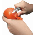 Stainless steel peeler set with ergonomic handle
