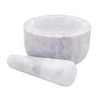 White marble mortar