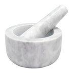 White marble mortar