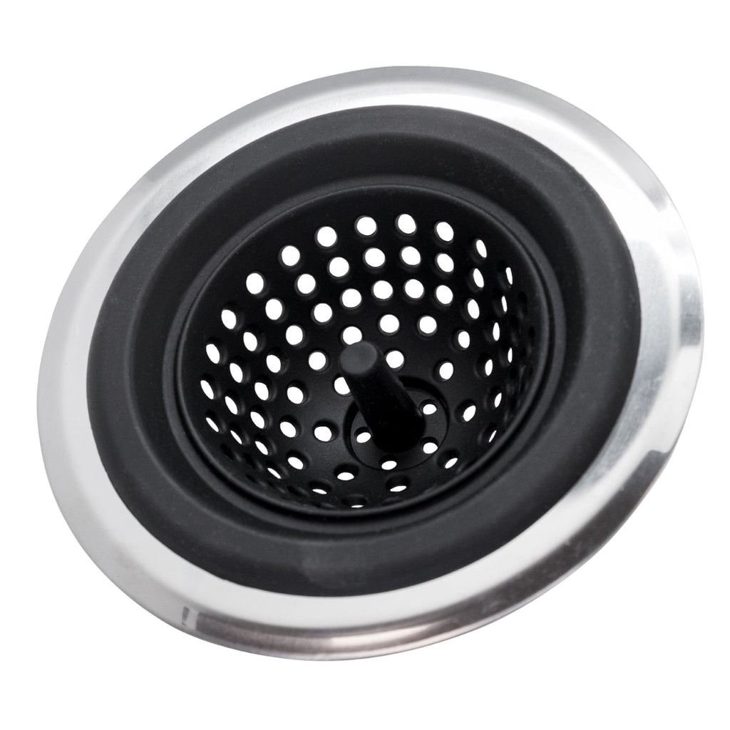 Coador de lava-loiça em aço inoxidável e silicone