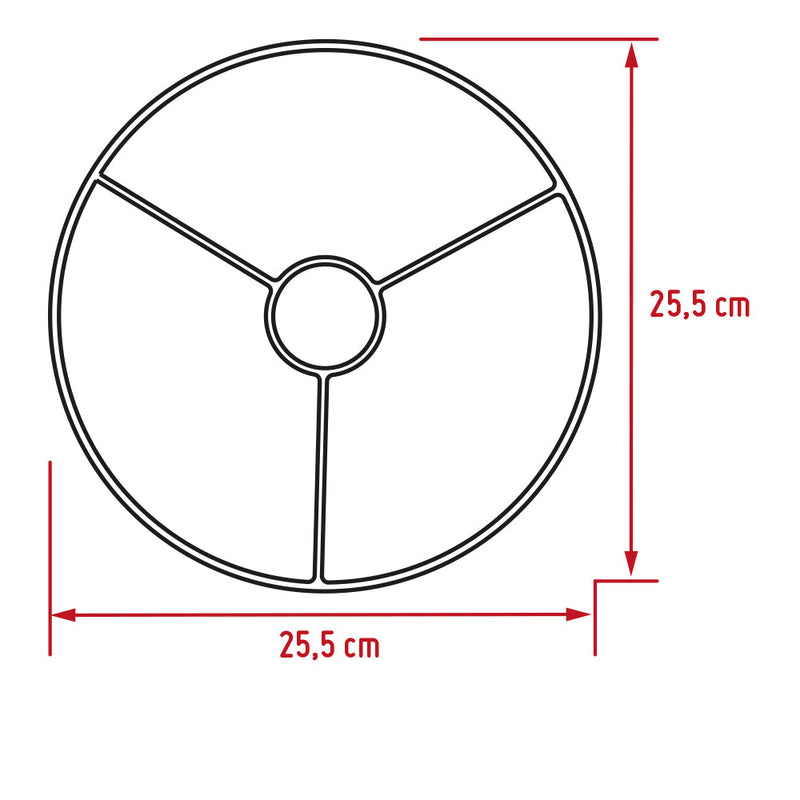 Plato para Snacks de Porcelana Redondo