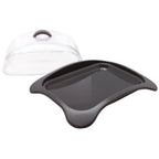 Lightweight butter dish with BPA-free clear lid