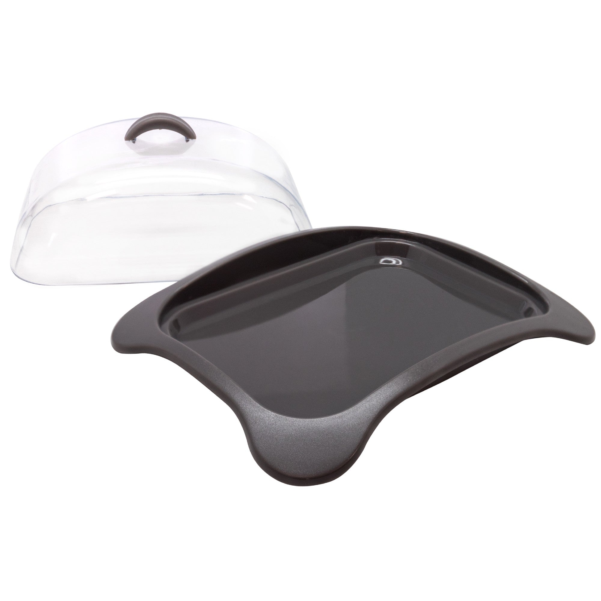 Lightweight butter dish with BPA-free clear lid