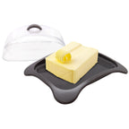 Lightweight butter dish with BPA-free clear lid