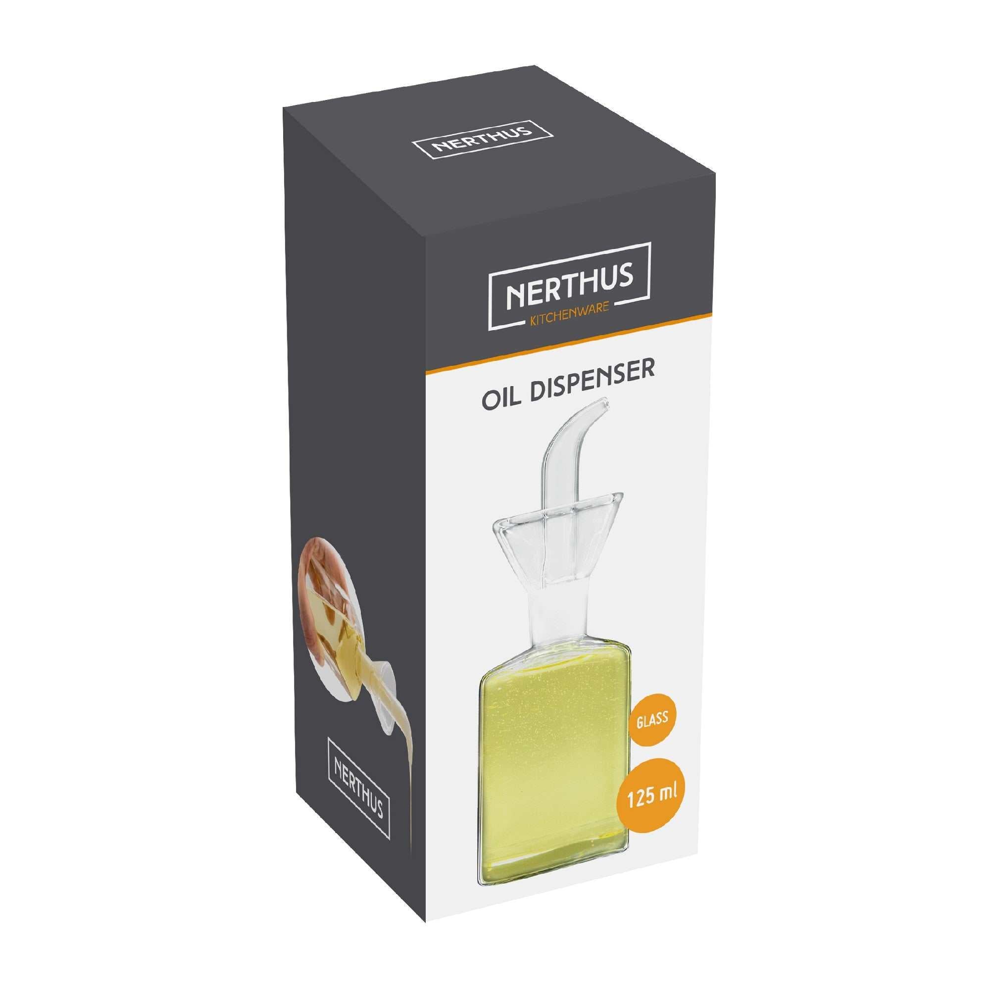 Drip-Free Glass Oil Dispenser