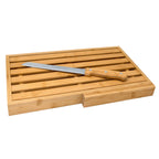 Bamboo Cutting Board with Knife