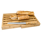 Bamboo Cutting Board with Knife