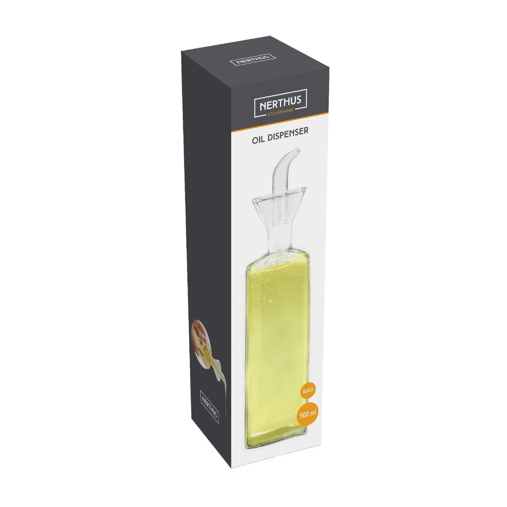 Drip-Free Glass Oil Dispenser
