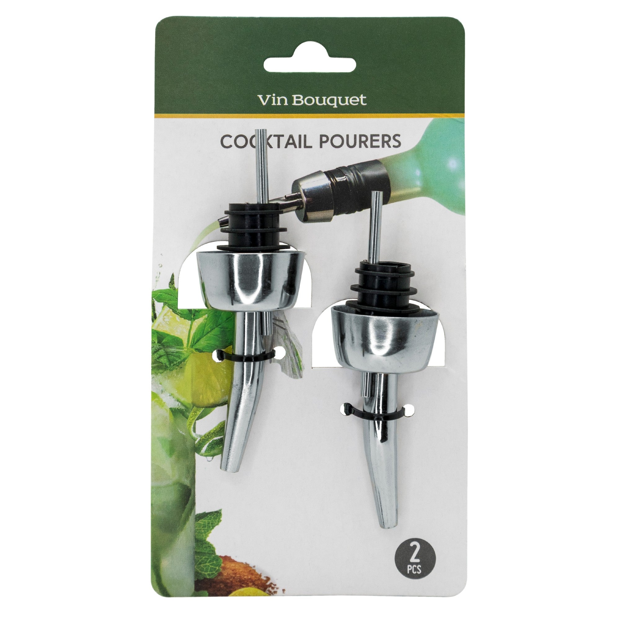 Vertedor de cócteles de acero inoxidable (set de 2)