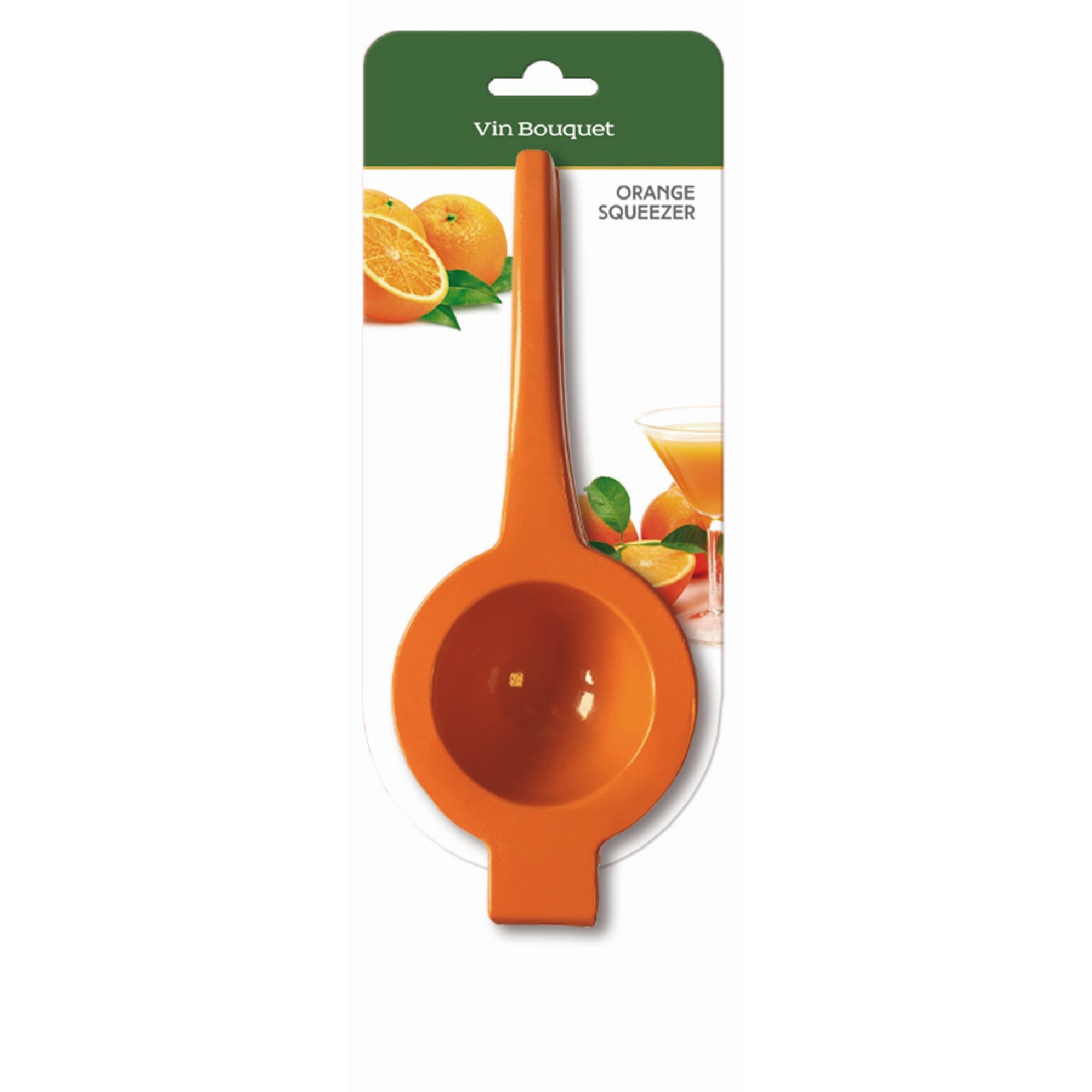 Espremedor de laranjas manual em aço inoxidável
