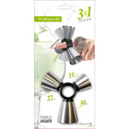 Dispositivo triplo para medir cocktails, aço inoxidável