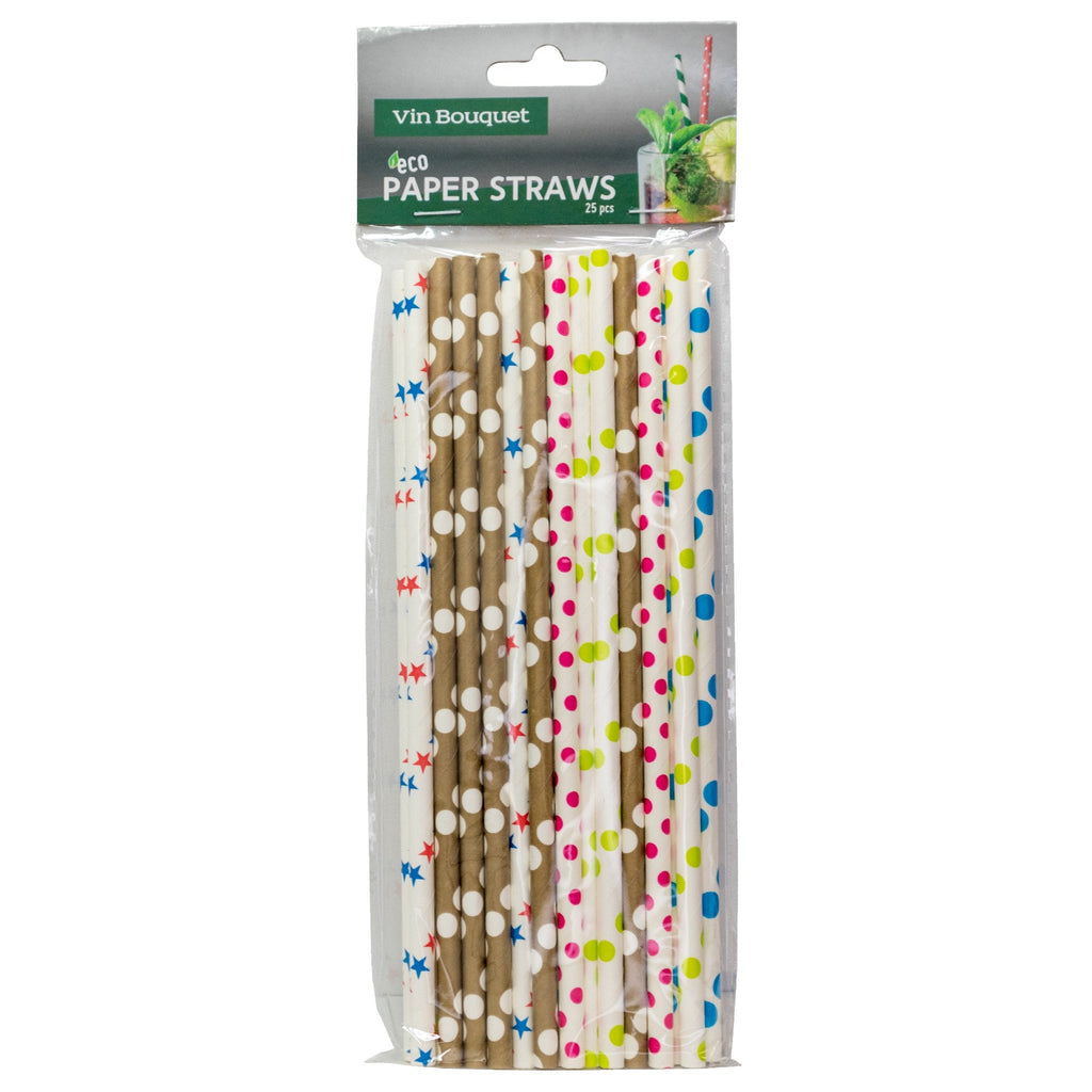Palhinhas de papel descartáveis