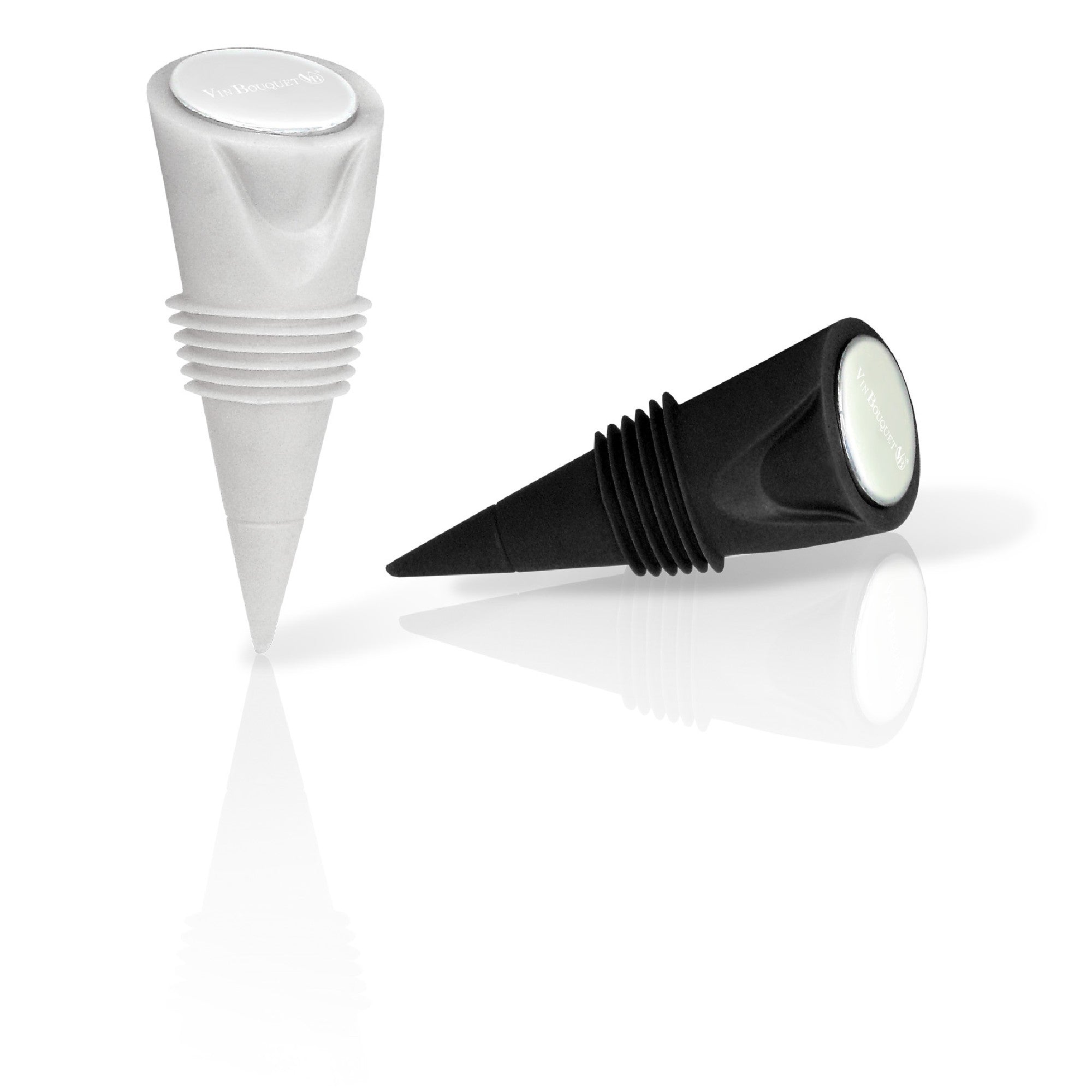 Set of 2 silicone bottle stoppers