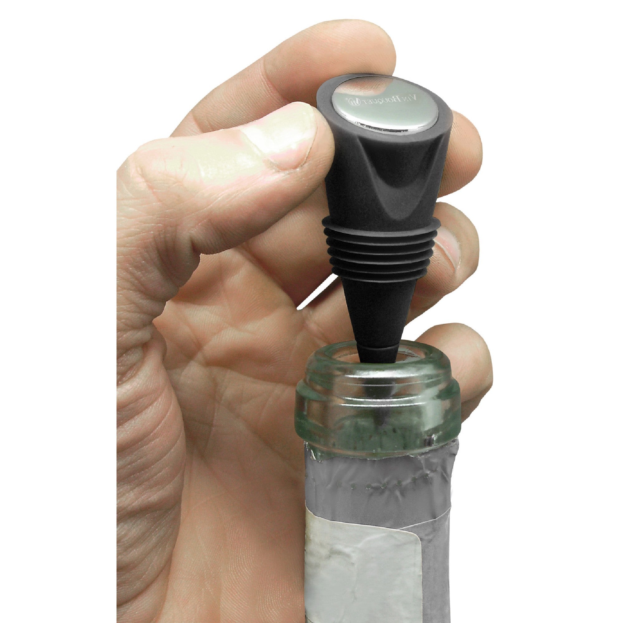 Set of 2 silicone bottle stoppers