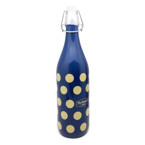 Garrafa de vidro vintage de 1 litro