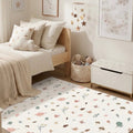 Children's vinyl rug flowers 120x160 Cm