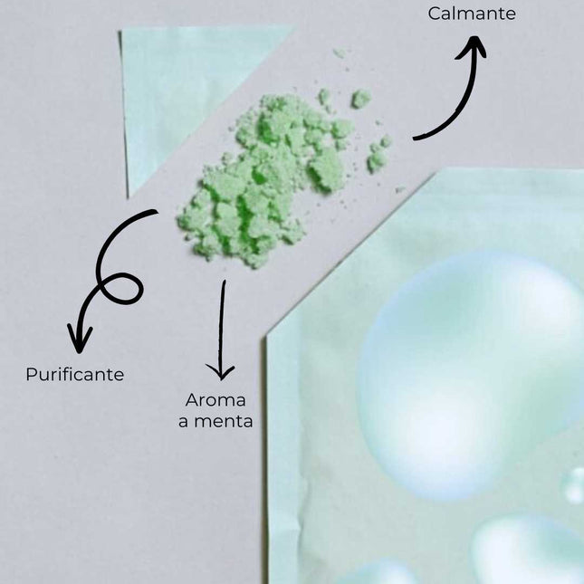 Gel de ducha en polvo mentolado refrescante purificante