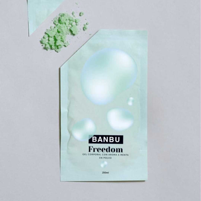 Gel de ducha en polvo mentolado refrescante purificante