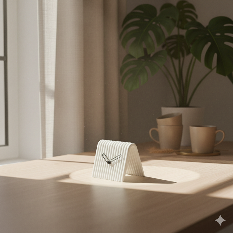 Reloj de Mesa Mini en 3D – Diseño Moderno en Forma de ARelojHome & Garden > Decor > Clocks > Desk & Shelf Clocks > Desk Clocks