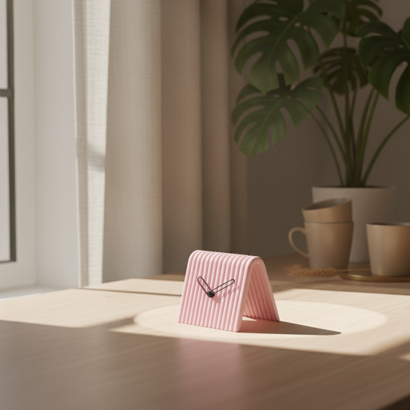 Reloj de Mesa Mini en 3D – Diseño Moderno en Forma de ARelojHome & Garden > Decor > Clocks > Desk & Shelf Clocks > Desk Clocks