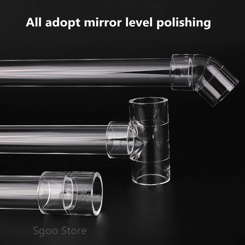 Tubos y conexiones transparentes para acuarios y jardines 16-50mmTubos y conexionesAnimals & Pet Supplies > Pet Supplies > Fish & Aquatic Supplies