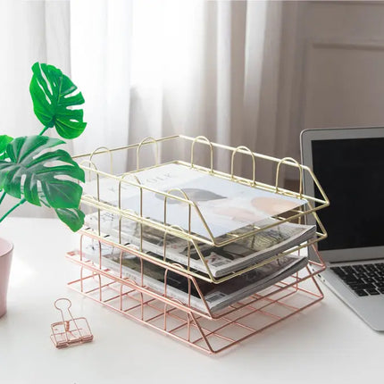 Metal Desk Organizer Tray