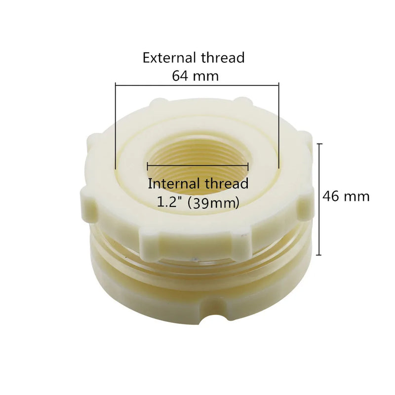 Conector de plástico ABS roscado para riego de jardín y acuariosRiego