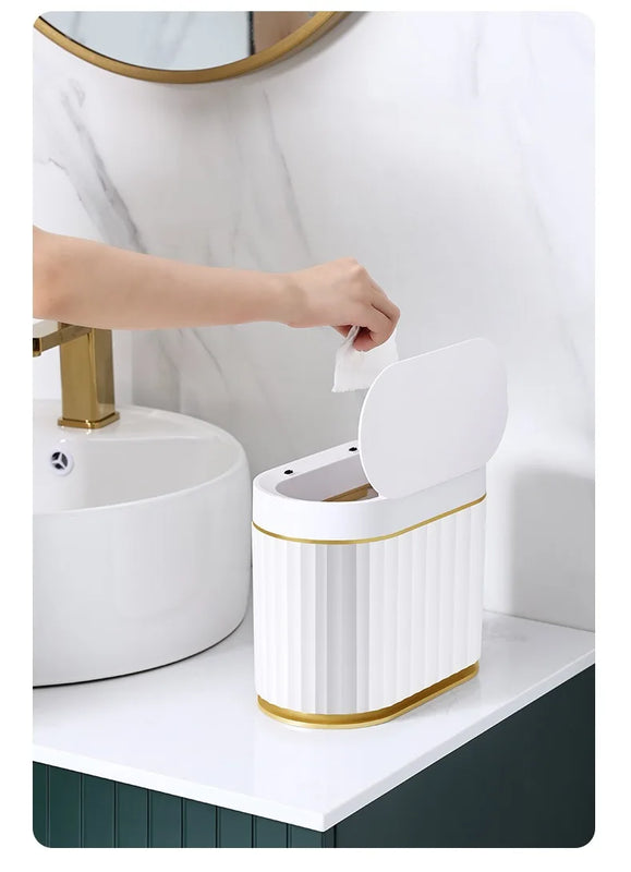 Papelera de tapa con sensor inteligente de 4LPapeleraHome & Garden > Household Supplies > Waste Containment > Trash Cans & Wastebaskets > Wastebaskets