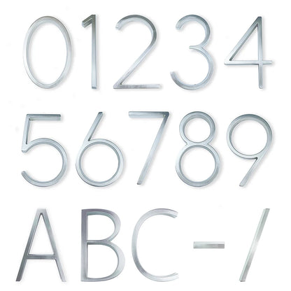 Números y letras de casa para exterior/interior de 12cm