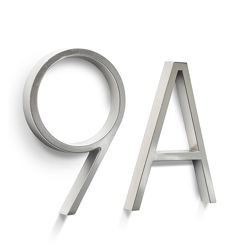 Números y letras flotantes para casasNúmeros