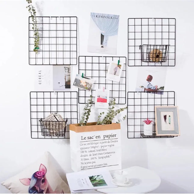 Metal Grid Hanging Shelf Kit