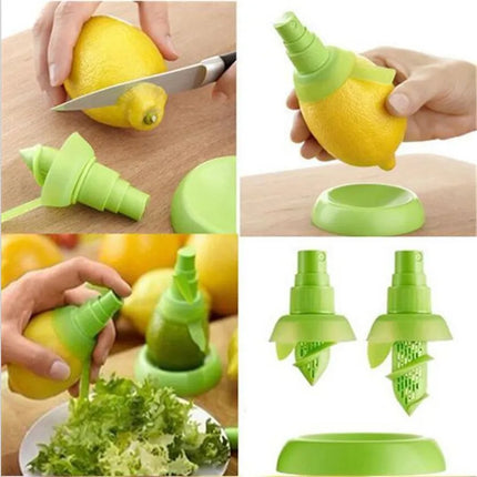 Manual juicer with sprayer