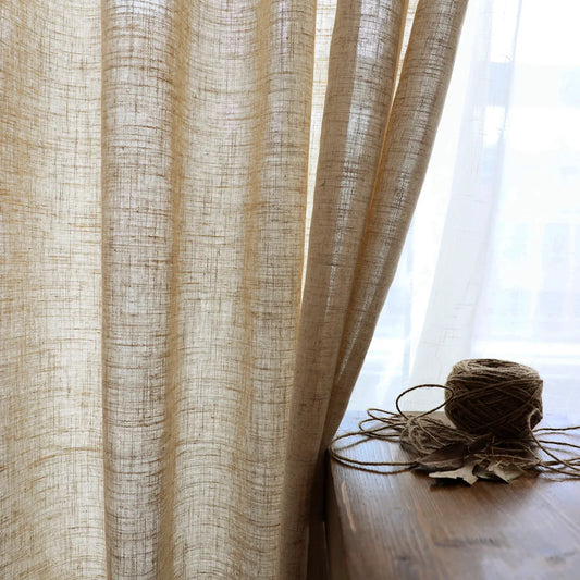 Sheer Linen Curtains in Neutral Colors