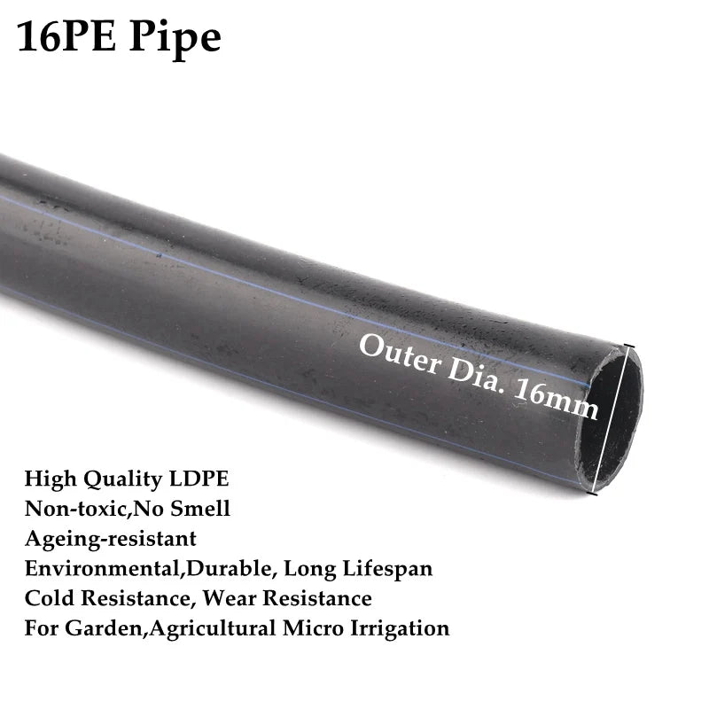Tubo de riego LDPE 16 mm para jardín o agricultura, 5 a 30 mRiegoHome & Garden > Lawn & Garden > Watering & Irrigation > Irrigation Systems
