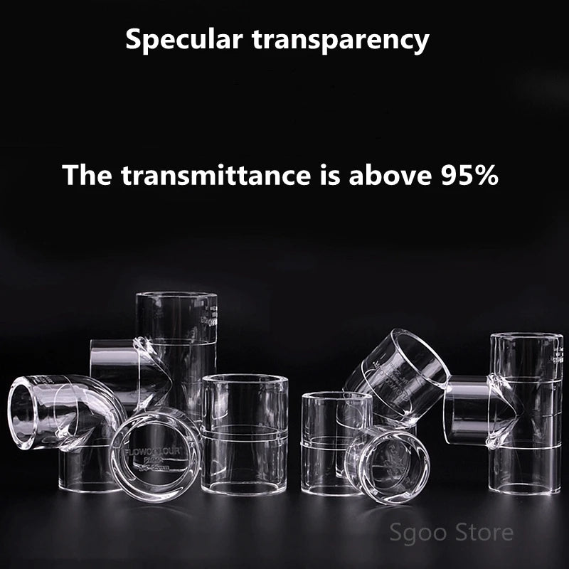 Tubos y conexiones transparentes para acuarios y jardines 16-50mmTubos y conexionesAnimals & Pet Supplies > Pet Supplies > Fish & Aquatic Supplies