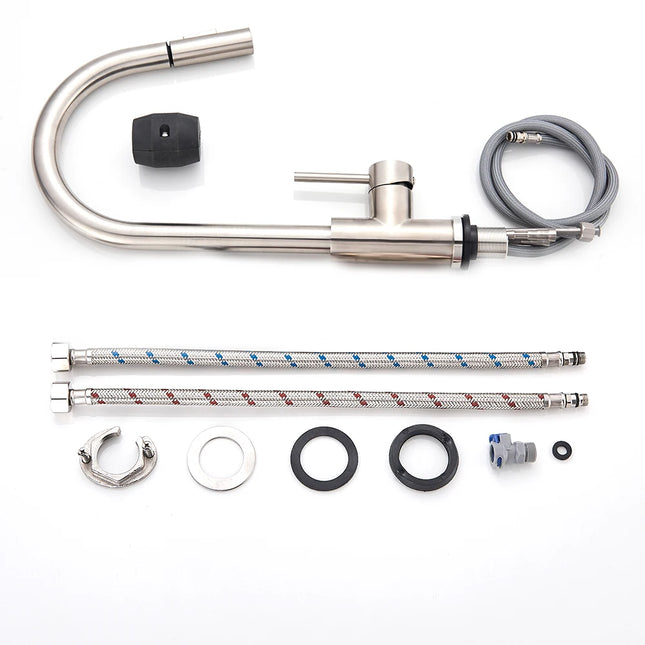 Grifo de cocina con doble función y salida retráctilGrifosHardware > Plumbing > Plumbing Fixtures > Faucets > Kitchen Sink Faucets