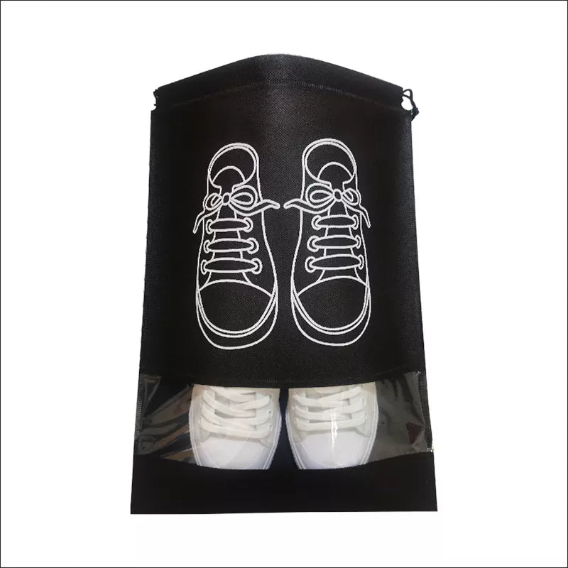 Shoe Organizer Bags with Transparent Band