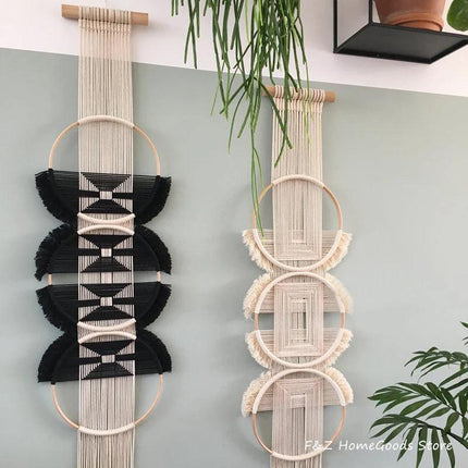 Tapiz de pared de macramé