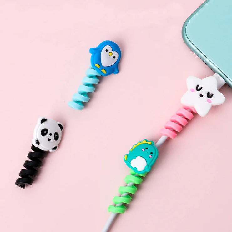 Cartoon charging cable protector