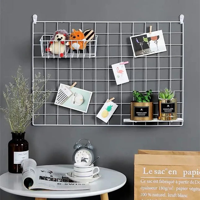 Metal Grid Hanging Shelf Kit