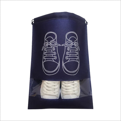 Shoe Organizer Bags with Transparent Band