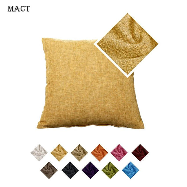 Housses de coussin carrées décoratives de couleur unie avec fermeture éclair