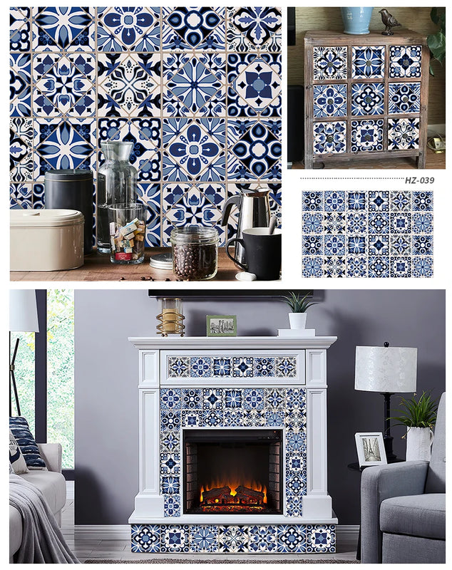 Azulejos artísticos autoadhesivos 3DAdhesivosHome & Garden > Decor > Home Decor Decals