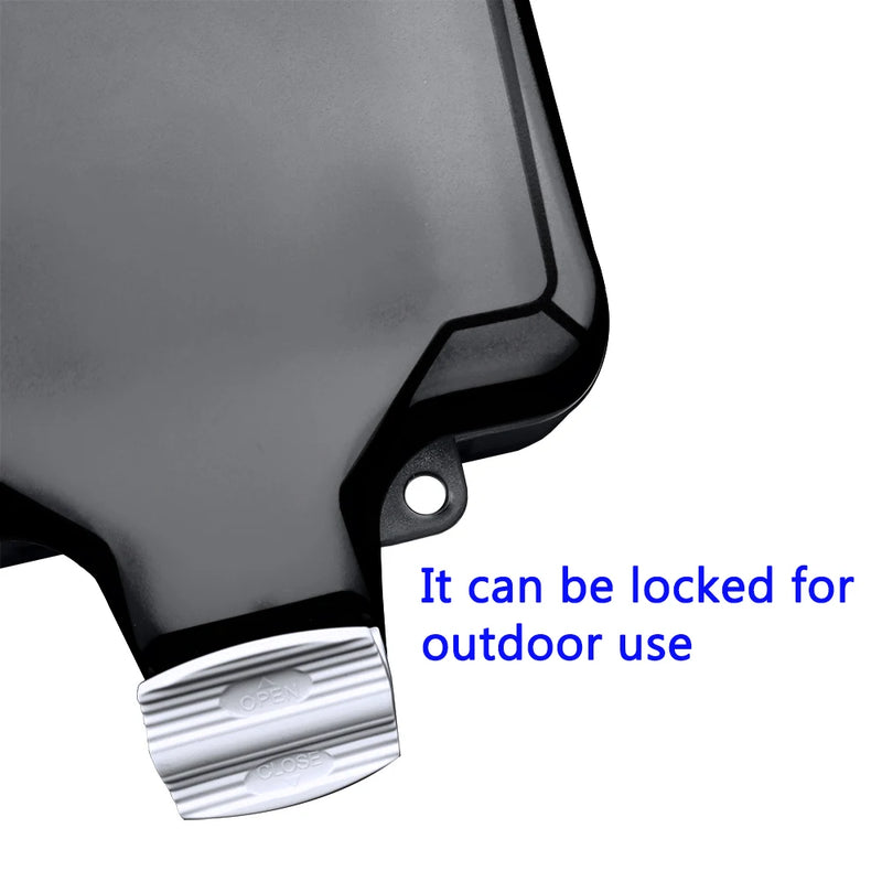 Caja impermeable IP66 para enchufe de instalación externa con cerraduraEnchufes